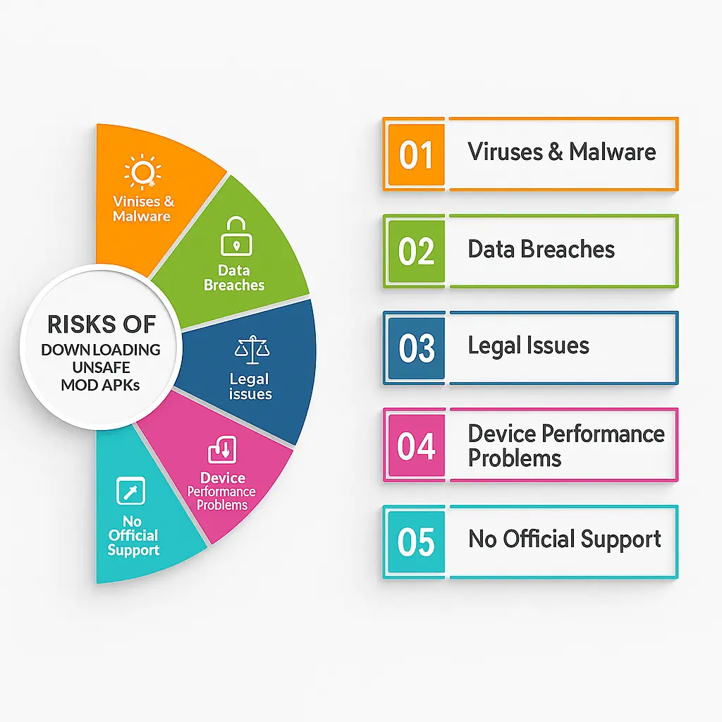 Risks for Unsafe Mod APKs